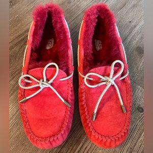 UGG Dakota Red Moccasins size 9